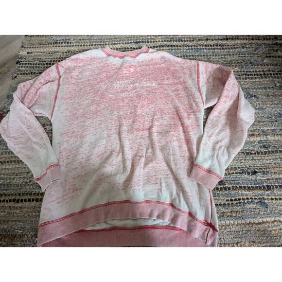 University Of Alabama Lightweight L/S Sweatshirt Women's L Burn Out Roll Tide - Picture 1 of 5